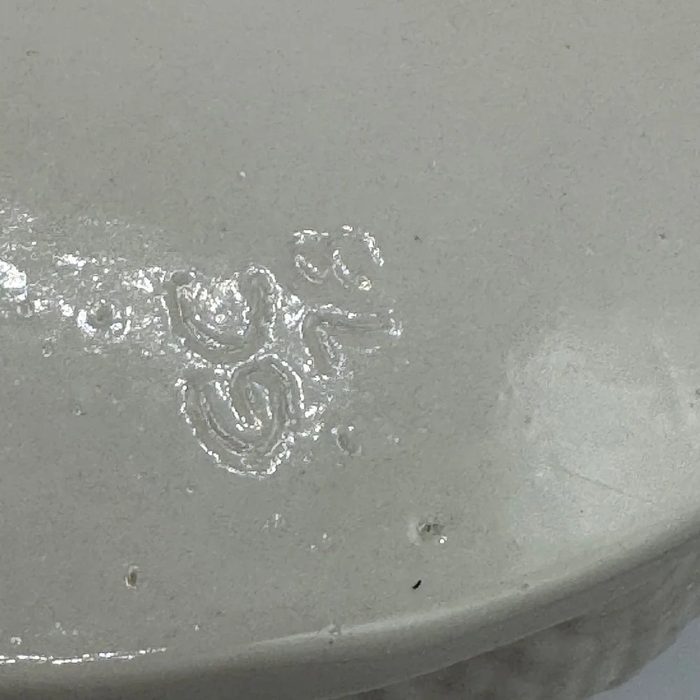 Vtg Atlantic Mold Clamshell Centerpiece Bowl Scalloped Coastal Chic Mermaidcore